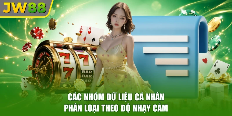 Các nhóm dữ liệu cá nhân phân loại theo độ nhạy cảm
