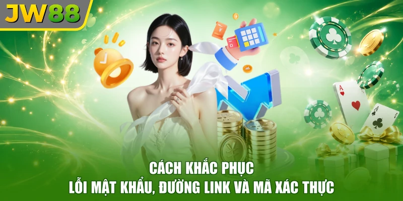Cách khắc phục lỗi mật khẩu, đường link và mã xác thực