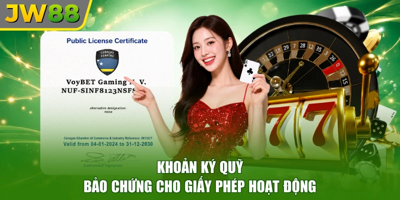Khoản ký quỹ bảo chứng cho giấy phép hoạt động