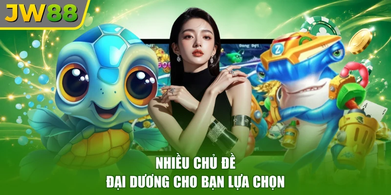 Nhiều chủ đề đại dương cho bạn lựa chọn