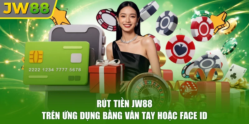 Rút tiền JW88 trên ứng dụng bằng vân tay hoặc Face ID