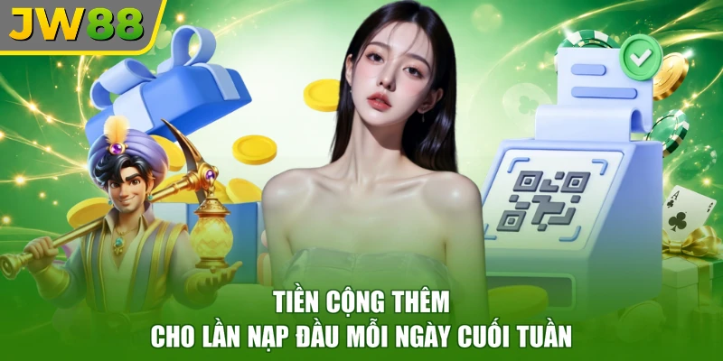 Tiền cộng thêm cho lần nạp đầu mỗi ngày cuối tuần