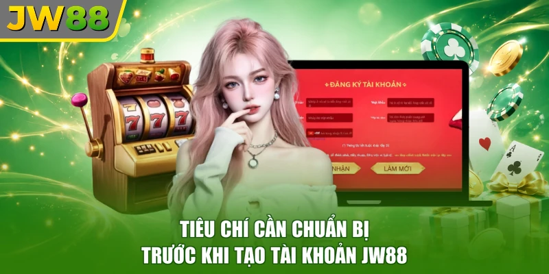 Tiêu chí cần chuẩn bị trước khi tạo tài khoản JW88